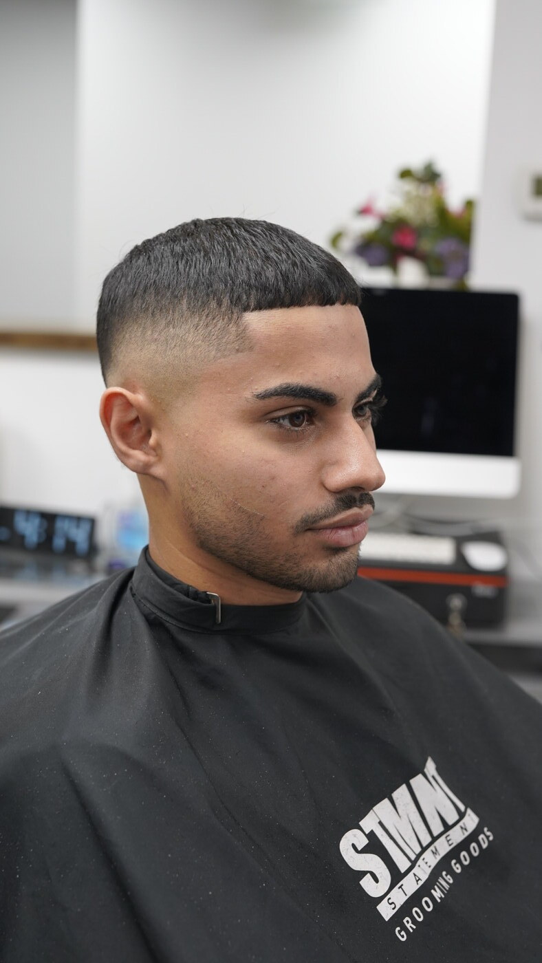 Cropped French cut with a clean skin fade by Raees Tarmohamed