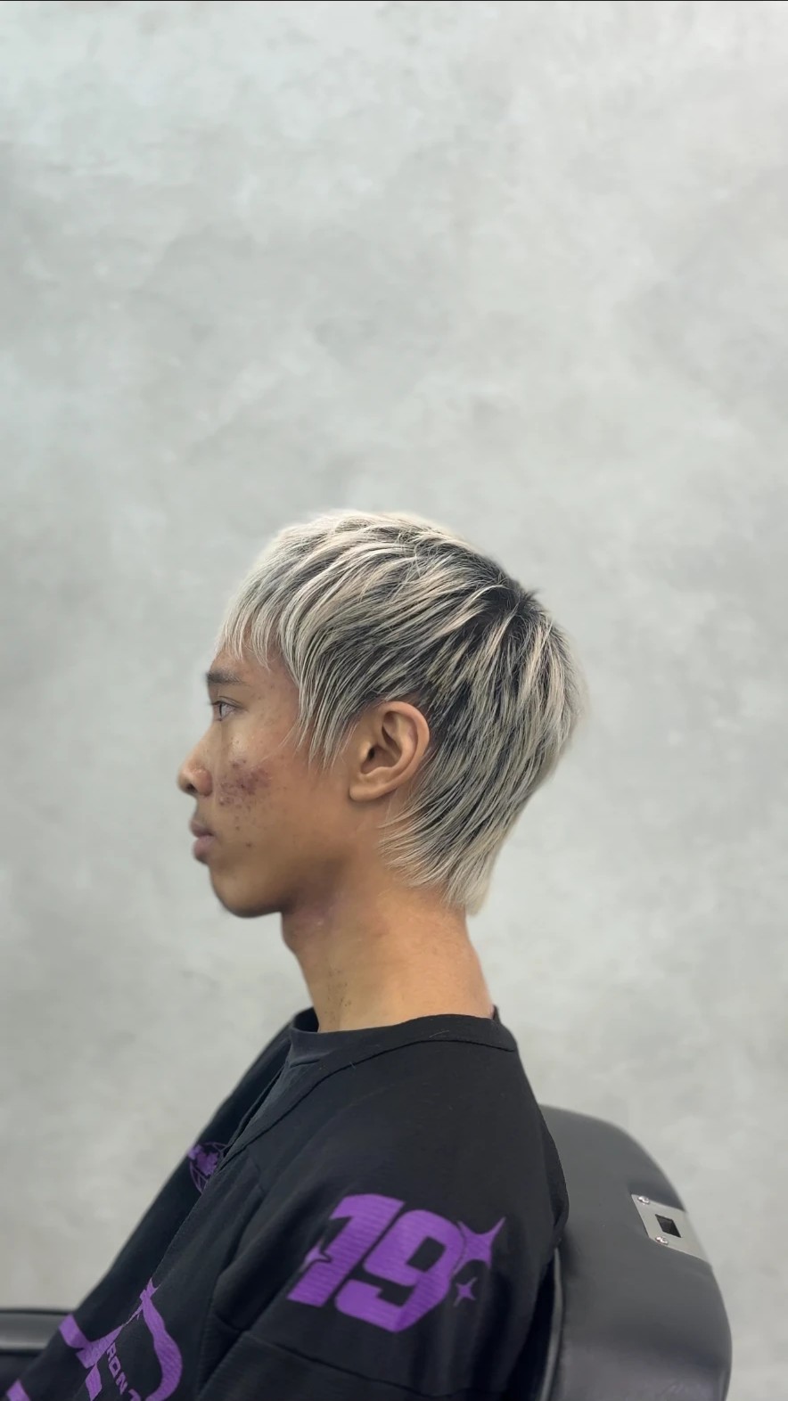 Ash pearl mullet for Canadian Barber of the Year award